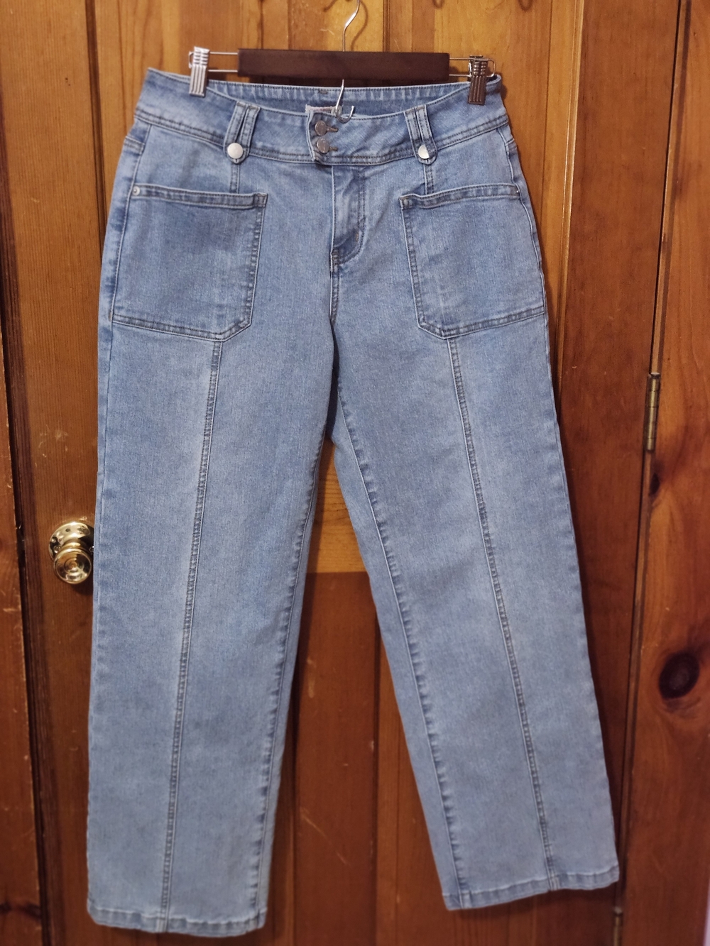 Flamingals Mid-Waist Light Blue Women’s Jeans